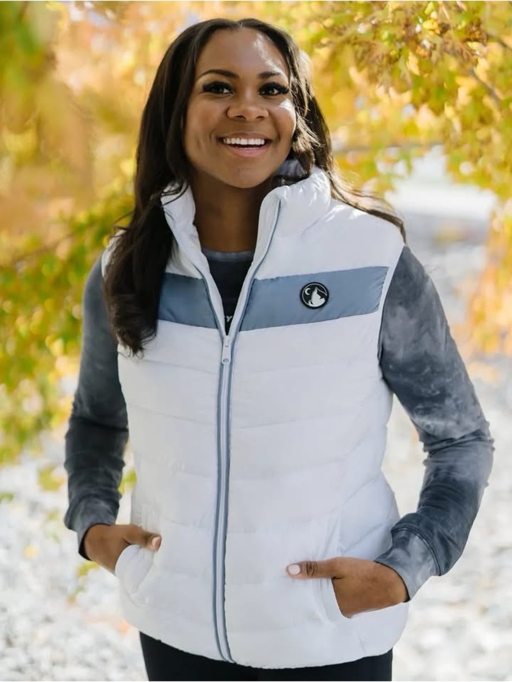 Zyia Active White Vondelpark Puffy Vest